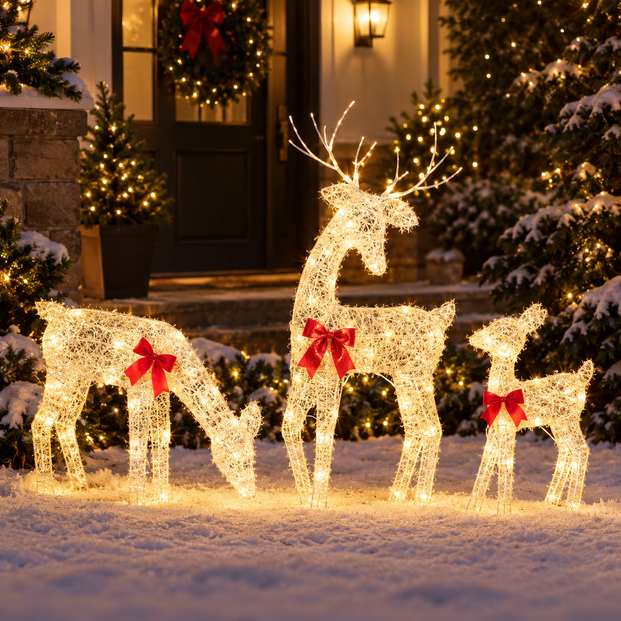 Pre-Lit Outdoor Reindeer Christmas Decoration