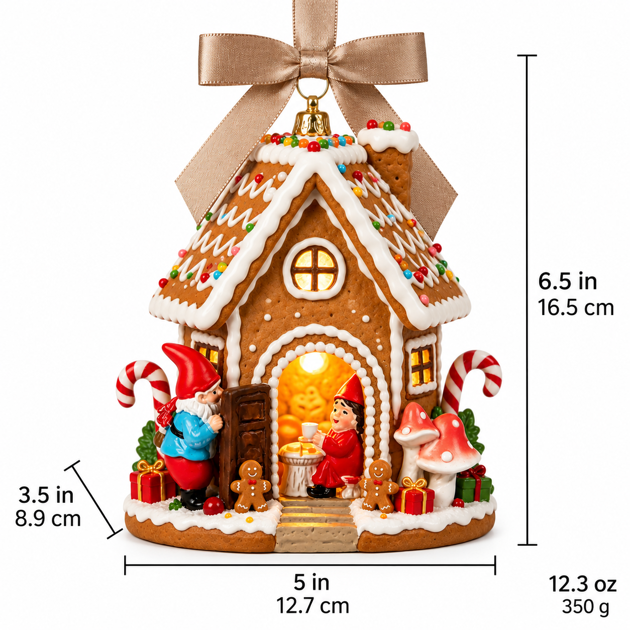 Gingerbread House Christmas Figurine