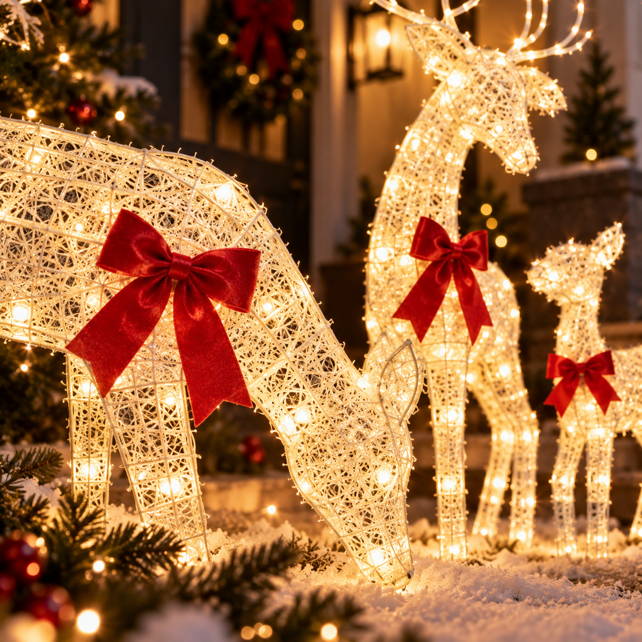 Pre-Lit Outdoor Reindeer Christmas Decoration