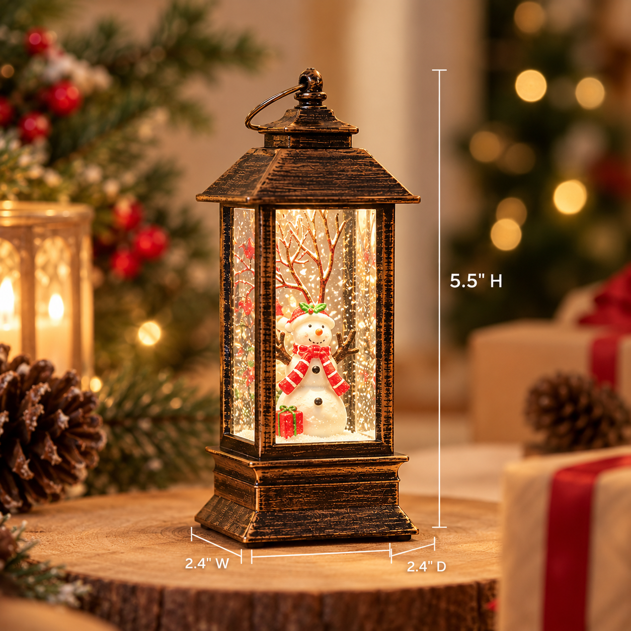 Mini Christmas Lantern Light – 5.5"